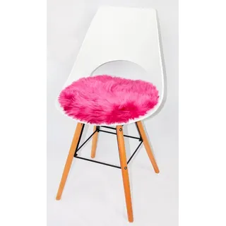 Heitmann-Felle Lammfell Stuhlkissen Ø 45 cm Pink