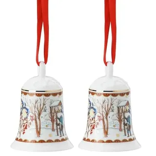 Hutschenreuther Porzellanglocke Porzellanglocke Weihnachtsglocke 21 [SP] (Packung mit 2)