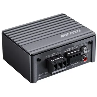 ETON PA 2 2-Kanal Verstärker, 2 × 85 W Endstufe | Digitaler Mini-Amp für PKWs & Wohnmobile, ideal bei wenig Einbauplatz, High-Level Eingänge, Start-Stopp geeignet