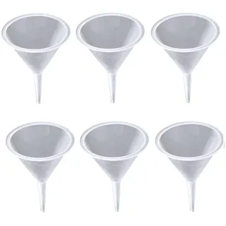MagiDeal 6 Mini Trichter Trichtersatz, Küchentrichter Plastik, Öltrichter, Labortrichter, Parfümtrichter, Trichter-Marmelade, TRichter zum Befüllen von Flaschen oder Behältern, Plastik Filtertrichter