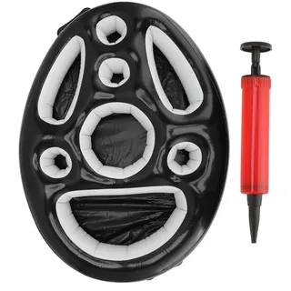 Aufblasbarer Getränkehalter Aus Schwarzem Pvc, Schwimmendes Tablett Für Obst, Wein, Handy, Wasser, Eiswürfelbehälter Für Poolpartys, Ideal Für Poolpartys.