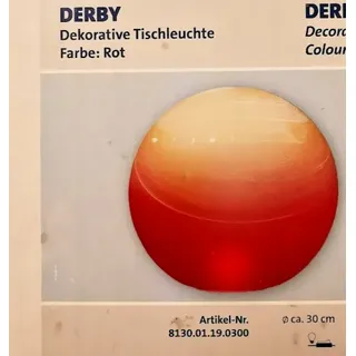Wofi Glas Tischlampe Tischleuchte Kugel Glaskuge DERBY 1xE27 Ø 30cm