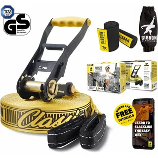 Gibbon Slacklines Classic Line Treewear Slackline Set (Größe 15M)