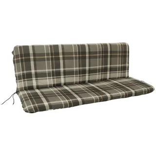 DEGAMO Bankauflage 138 x 88 x 5 cm grau/beige kariert 1 St.