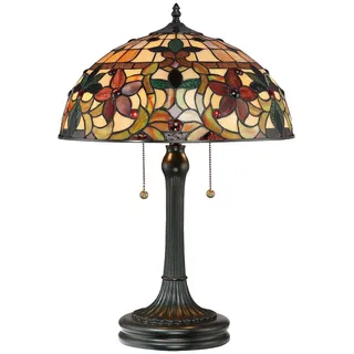 Elstead Lighting Kami Tiffany Tischlampe Bunt 2 St.