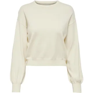 ONLY Damen Lockerer Strickpullover Knitted Basic Stretch Sweater Langarm Rundhals Shirt ONLLELY - L