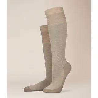 Kunert Kniestrümpfe Warm Up 1 Paar Beige 39-42