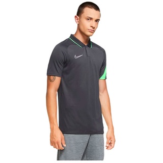 Nike Herren Academy Pro Polo Poloshirt, Anthracite/Green Strike/(White), L