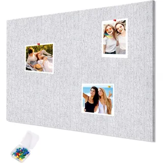 Große, Selbstklebende Filz-pinnwand (120 X 90 Cm) Mit 30 Reißzwecken, Wandmontage, Faltbare Fotowand, Memoboard, Visionboard Für Büro, Küche, Notizen