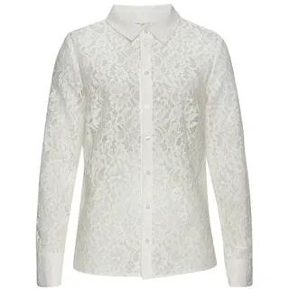 LASCANA Spitzenbluse Weiß 38