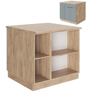 Vicco Kochinsel Fame-Line 90 x 82 x 81,6 cm Blau/Grau