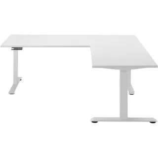bega office Eckschreibtisch Ben weiß B/H/T: ca. 180x62x77 cm - weiß