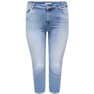 ONLY CARMAKOMA Damen Carwilly Reg Waist DNM Capri Noos Jeans, Light Medium Blue Denim, 52 EU