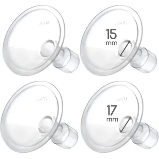 Maymom MyFit 15,17 mm Schilde klein; Kompatibel mit Medela-Brustpumpen-PersonalFit, Freestyle, Harmony, Maxi, Freestyle Flex-Anschluss; Anschluss an Maymom Breit/Schmal-Anschluss