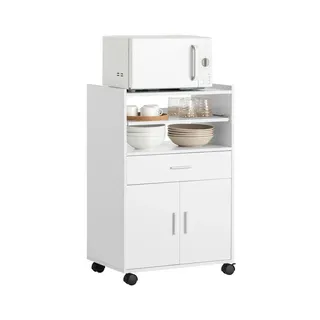 SoBuy Küchenwagen mit 1 Schublade Weiß 59x40x92cm Funktional