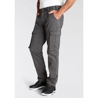 Cargohose MAN'S WORLD Gr. 44, N-Gr, grau Herren Hosen Cargohosen mit aufgesetzten Taschen