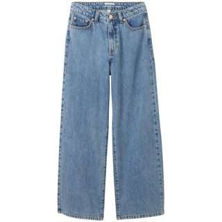 TOM TAILOR Mädchen Kinder Wide Leg Fit Jeans, 10152 - Mid Stone Bright Blue Denim, 146
