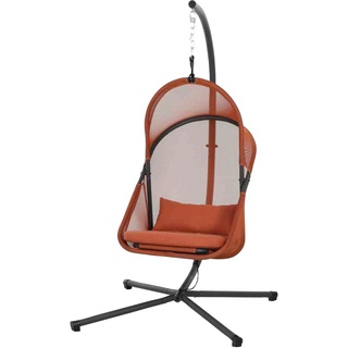 Hängesessel SIENA GARDEN "Yobaya" Sessel Gr. Polyester, Hängesessel, B/H/T: 123 cm x 195 cm x 106 cm, rot Gartensessel inkl. Rückenkissen