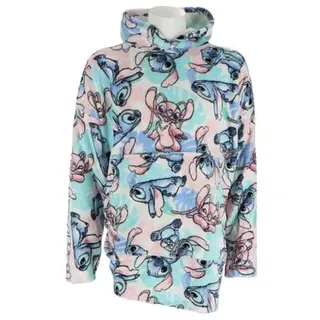 Disney Lilo & Stitch Hoodie-Decke für Erwachsene – Flauschige Kapuzendecke in Onesize Türkis