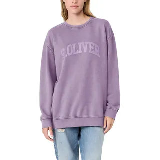 s.Oliver Sweatshirt mit Logo Lila 42