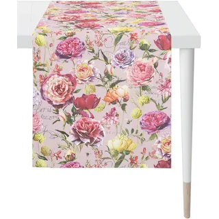 APELT Tischläufer APELT "7701 SUMMERTIME, Sommerdeko, Sommer", bunt (rosa, pink, bunt), B:48cm L:140cm, Baumwolle, Polyester, Tischdecken, Digitaldruck