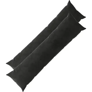 vidaXL Kissenbezug Heerlen 40 x 145 cm Schwarz