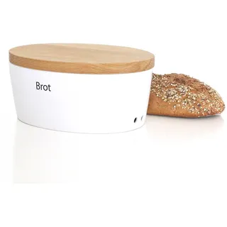440s.de Brottopf aus Keramik mit Holzdeckel, ca. 30 x 23 x 13,5 cm | CON-03930000