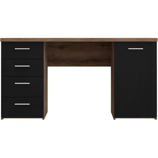 Forte Schreibtisch Netta Schwarz / Braun