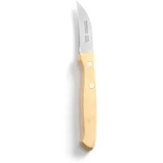 144x Schälmesser mit Holzgriff,gebogenes Modell,Holz,(L)165mm