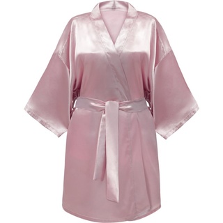 GLOV Bathrobes Kimono-style Bademantel für Damen Satin Pink 1 St.