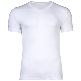 Hom T-Shirt Herren T-Shirt V Neck - Lyocell soft Tee-Shirt V weiß XL