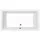s r o DEEP Rechteck-Duschwanne 100x75x26cm tief weiss mit Rahmengestell