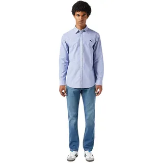 Wrangler Oxford-Hemd in hellblau mit kleinen Logo-XL