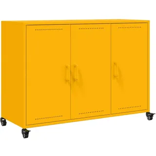 vidaXL Sideboard 100,5 x 72 x 39 cm Senfgelb