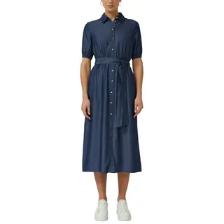 s.Oliver Hemdblusenkleid Midi Blau 38