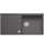 Silgranit Felsgrau 1000 x 500 mm Drehknopfventil