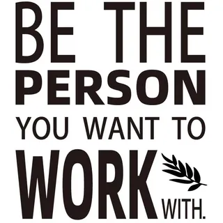 SUPERDANT Büro Zitate Inspirierende Teamwork Wandtattoo Seien Sie Die Person Wandtattoo Wohnzimmer Mit Der Sie Zusammenarbeiten Möchten Büro Wandsticker Für Schlafzimmer Klassenzimmer Bürodekoration
