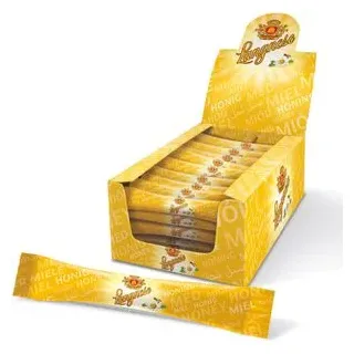 Unilever Langnese Honig-Sticks, Sommerblütenhonig, flüssig, Portionspackungen, 80x 8 g