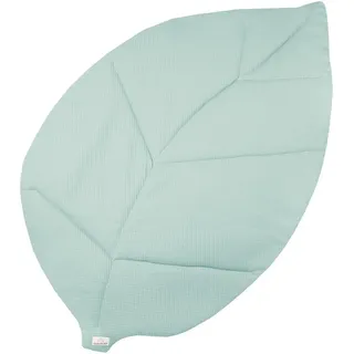 Krabbeldecke Blatt Waffelpiqué, Julius Zöllner, Made in Germany grün