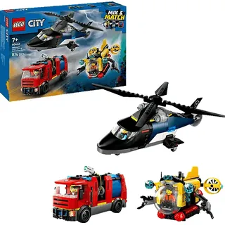 LEGO City Mix & Match Hubschrauber, Löschauto & U-Boot 60462
