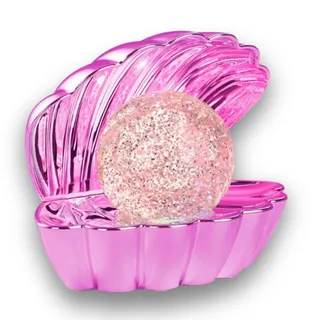 LED Muschel Lampe mit leuchtender Perle – RGB Farbwechsel Deko Leuchte, Stimmungslicht Nachtlicht mit Glitzerkugel, Tischlampe & Dekolampe für Schlafzimmer, Wohnzimmer & Geschenkidee (Muschel Pink)