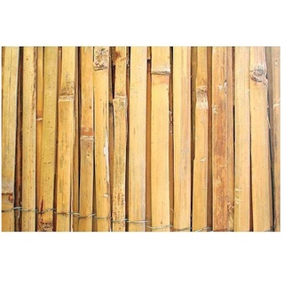 PROREGAL® Gartenzaun Sichtschutzzaun aus gespaltenem Bambus, Gartenzaun, HxL 1x5m
