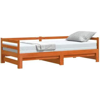 vidaXL Tagesbett 90 x 190 cm Wachsbraun