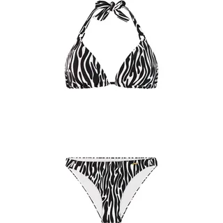 Protest Triangel-Bikini Damen Grau/Weiß 38