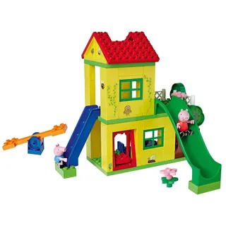 BIG-Bloxx Peppa Pig Play House - Baumhaus, Construction Set, BIG-Bloxx Set bestehend aus Peppa, Schorsch und Haus, 72 Teile, für Kinder ab 18 Monaten