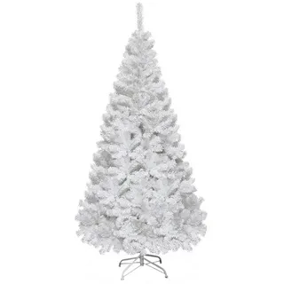 KOMFOTTEU Künstlicher Weihnachtsbaum weißer Christbaum, Tanne, 180 cm weiß 180 cm