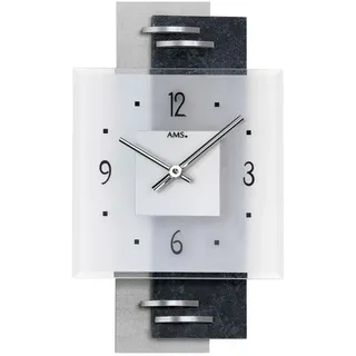 AMS Wanduhr W9245 36,0 cm grau