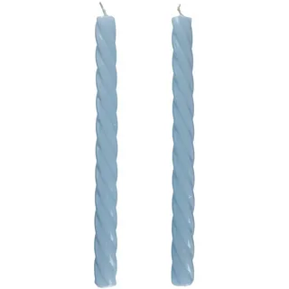 BUTLERS Stabkerzen 2x26x2 cm Hellblau