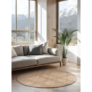 HANSE HOME Jaipur Juteteppich Ø 160 cm Beige