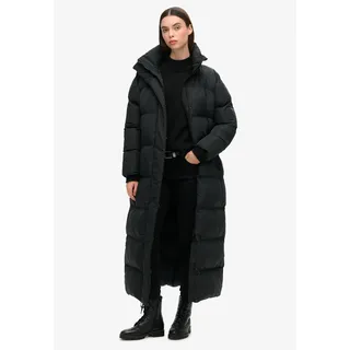 Superdry Maxi Longline Jacke Schwarz 34